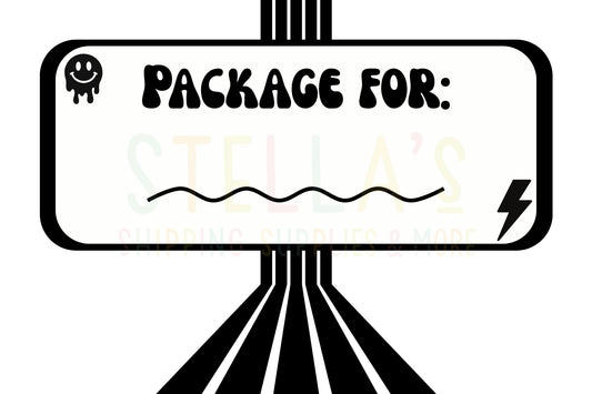 4x6 Retro Package For Pickup Thermal Sticker