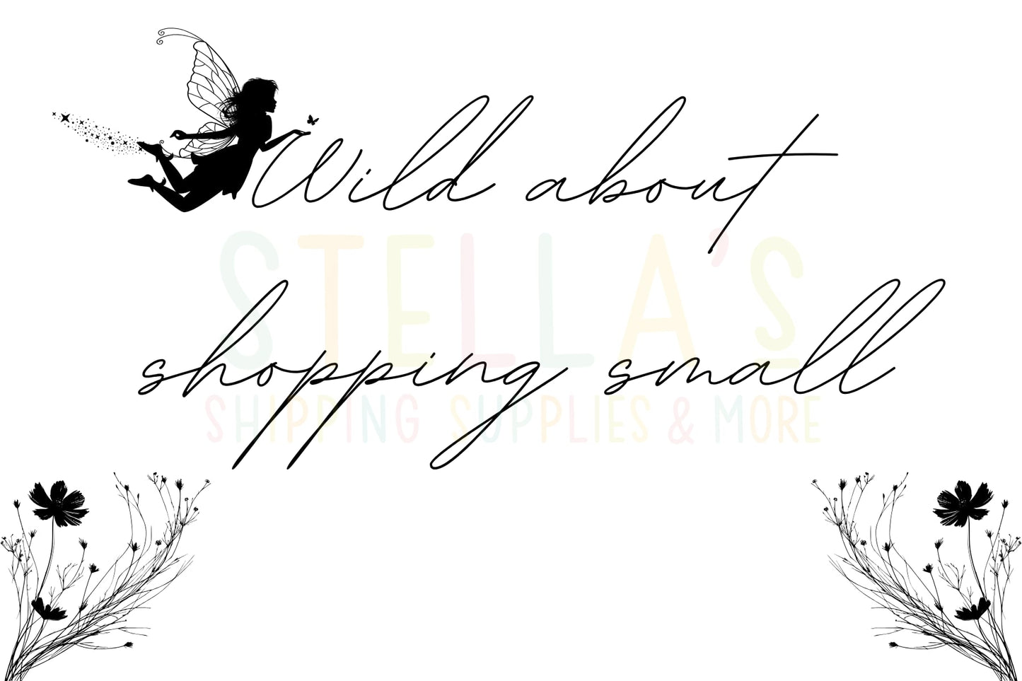 4x6 Wild About Shopping Small Thermal Sticker