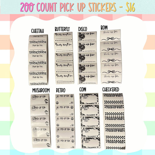 200 Local Pickup Thermal Sticker Grab Bag