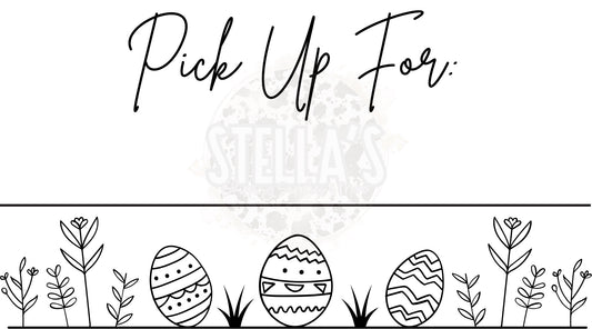 2.25x1.25” New Easter Pickup Thermal Stickers