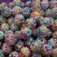 14mm Rainbow Rhinestone Beads