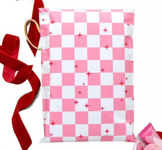 10x13 Pink Checkered Style