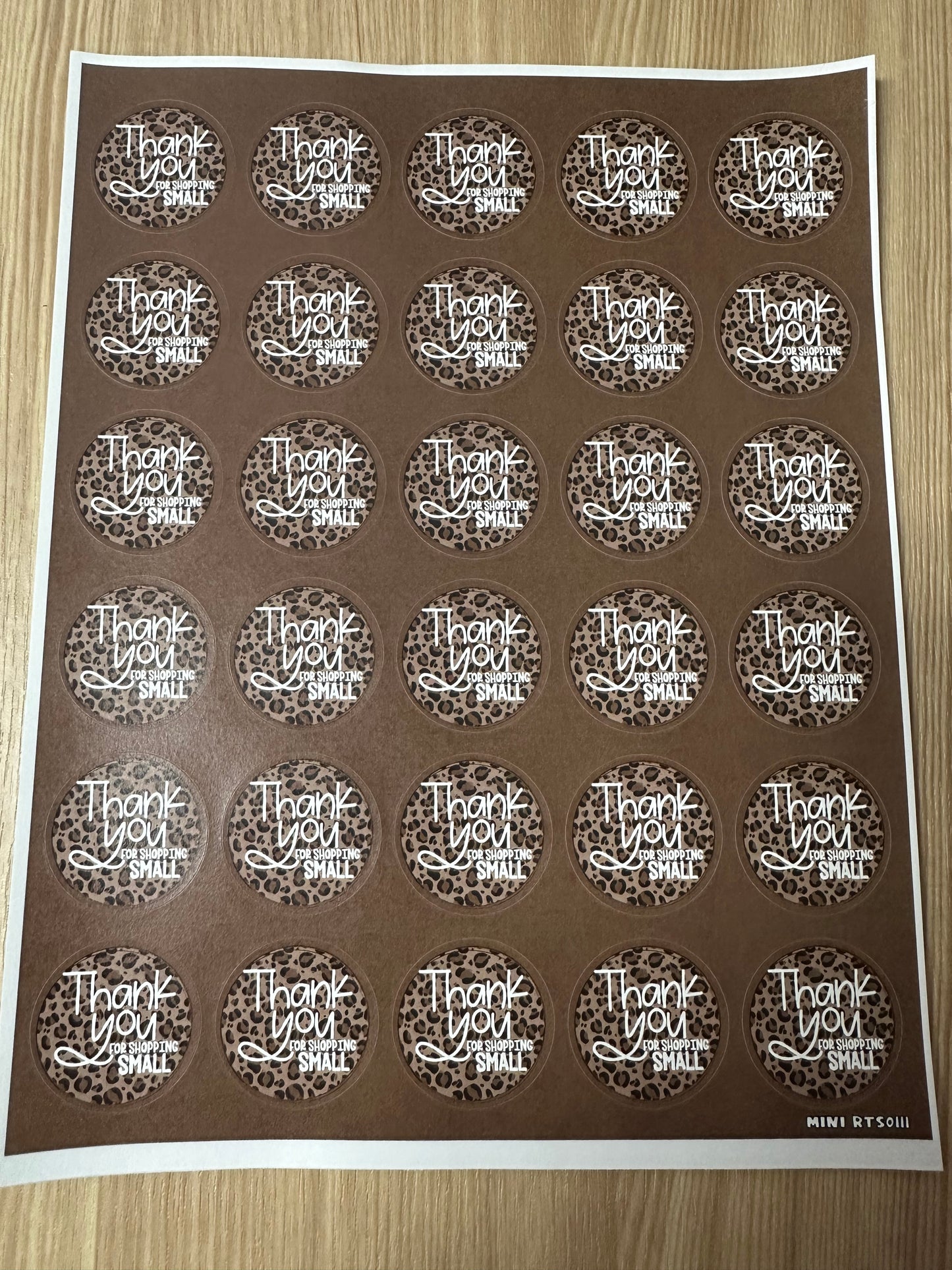Assorted Cheetah Sticker Sheet