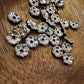 10pk 8mm Wavy Rhinestone Spacers