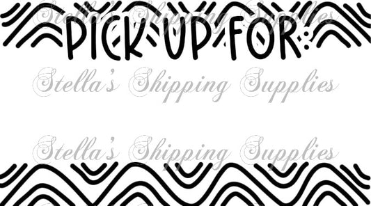 2.25x1.25” PU Squiggly Thermal Stickers