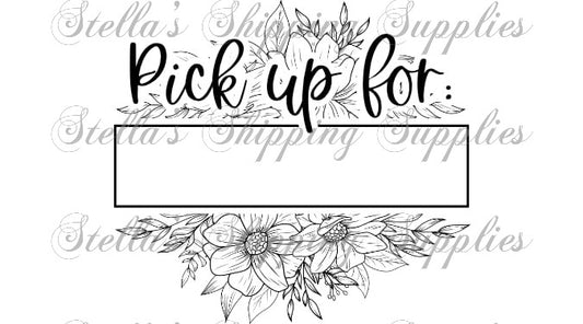2.25x1.25” PU Floral Box Thermal Stickers