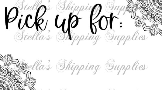 2.25x1.25” PU Small Mandala Thermal Stickers