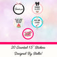 Assorted Sticker Sheet Designed By Stella