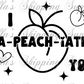 2.25x1.25” A-Peach-Iate Thermal Stickers
