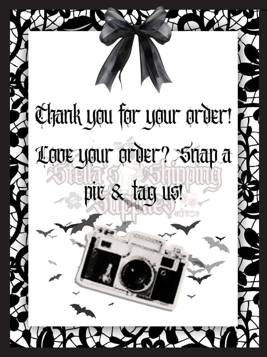 Gothic Snap A Pic Cards