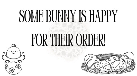 2.25x1.25” Happy For Their Order Thermal Stickers