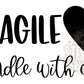 Broken Heart Fragile Thermal Stickers