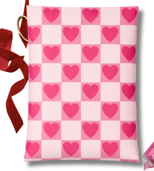 6x9 Checkered Heart