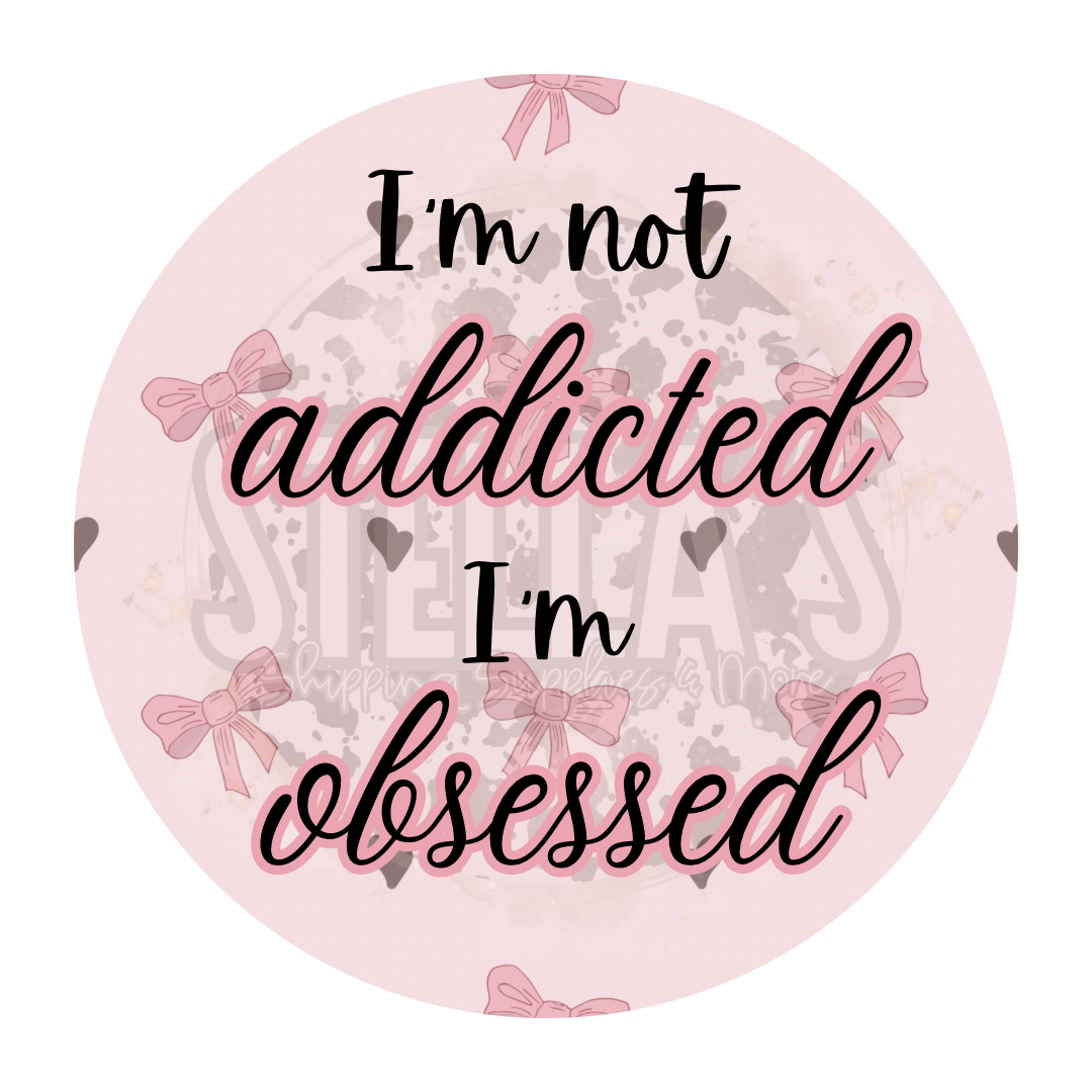 Not Addicted Stickers