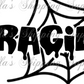 2.25x1.25” Spooky Fragile Thermal Stickers