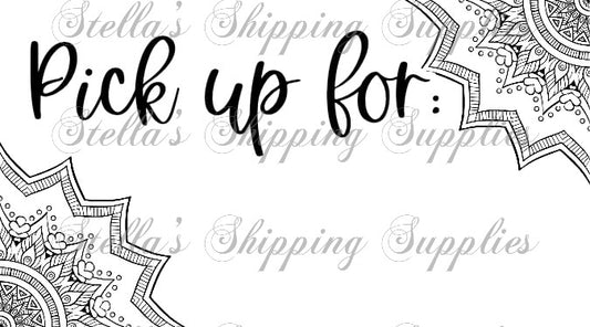2.25x1.25” PU Large Mandala Thermal Stickers