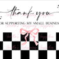 Jumbo TY Cards - Checkered