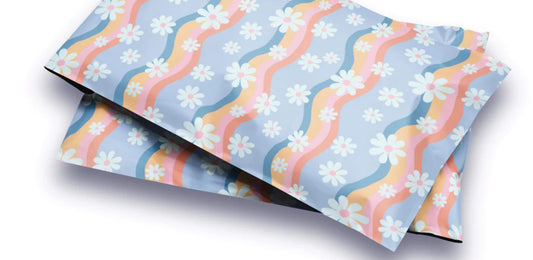 10x13 Blue Wavy