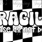 2.25x1.25” Wavy Checkered Fragile Do Not Bend Thermal Stickers