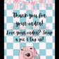 Teal Checkered Snap A Pic Cards