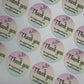 Ombré Thank You Stickers