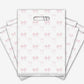 9x12 Pink Bow Merch Bags