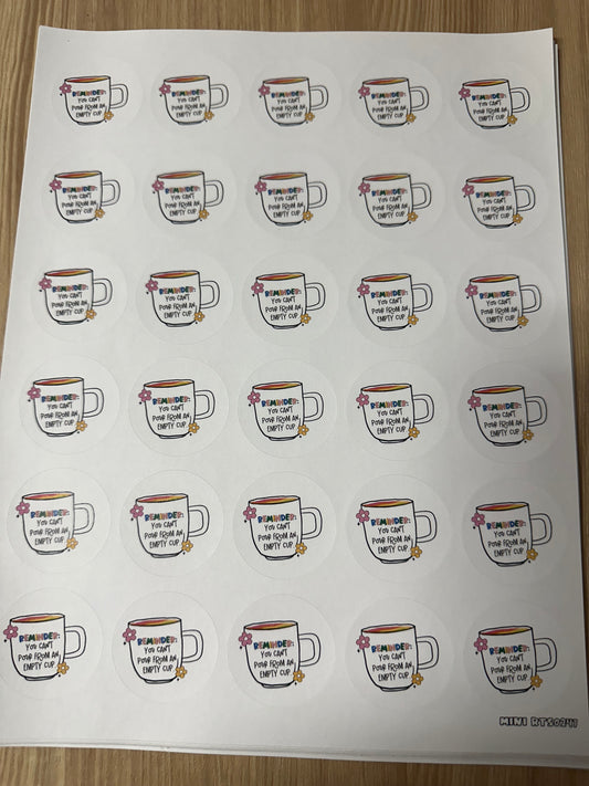 Assorted Reminder Sticker Sheet