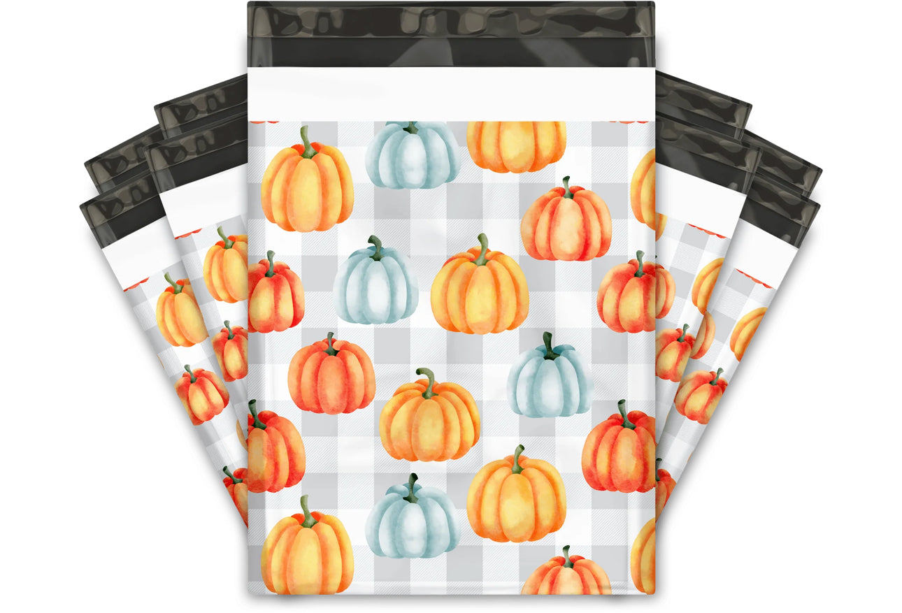 10x13 Plaid Pumpkin