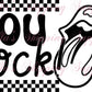 2.25x1.25” You Rock Thermal Stickers