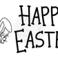 2.25x1.25” Happy Easter Thermal Stickers