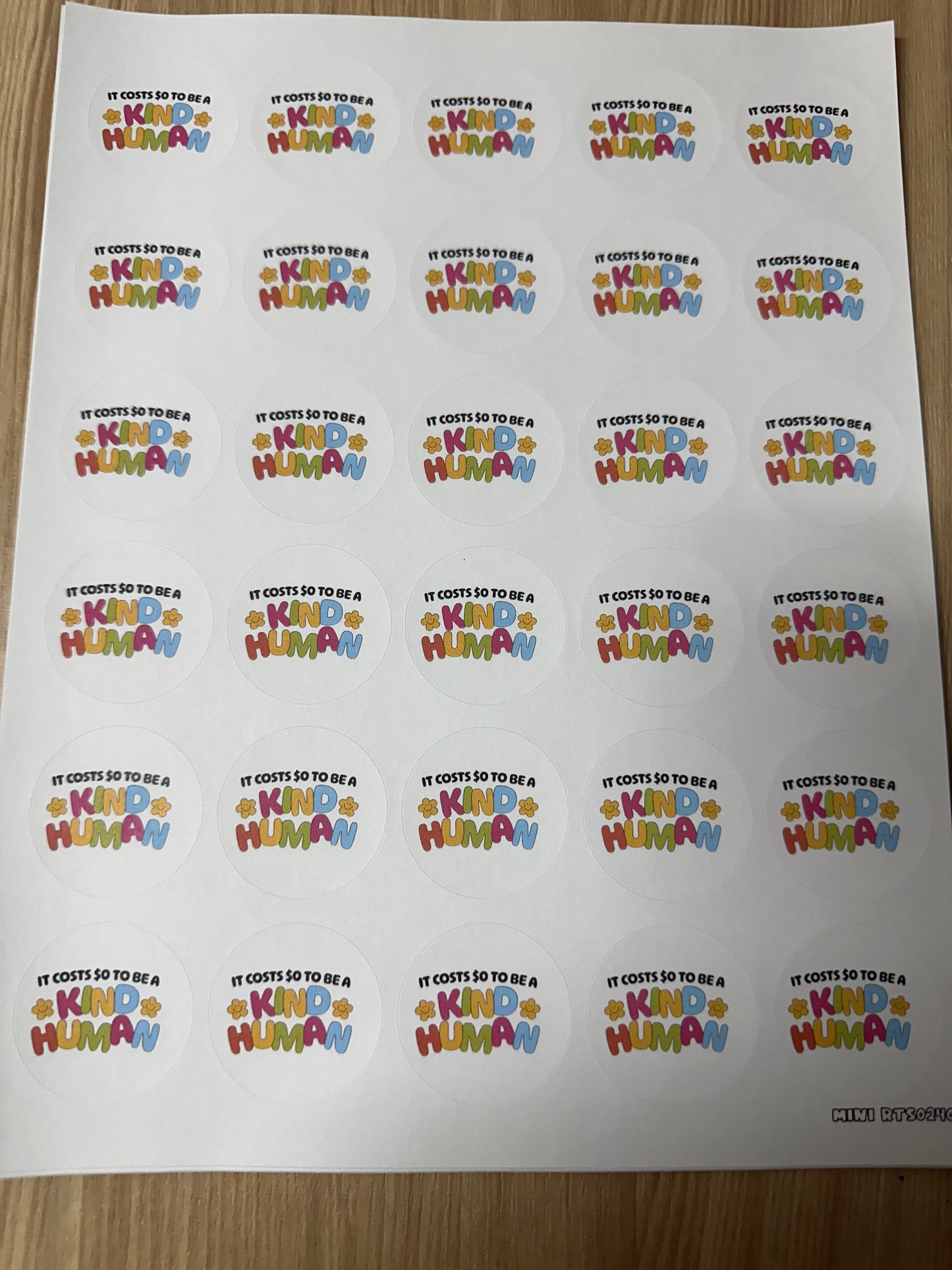 Assorted Kind Human Sticker Sheet