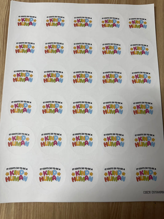 Assorted Kind Human Sticker Sheet