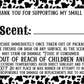 Freshie Scent- Cow Sunflower Thermal Stickers