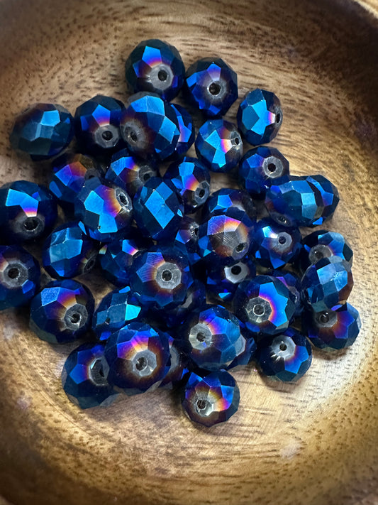 12mm Blue Glass Spacer