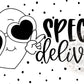 Heart Special Delivery Thermal Stickers