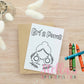 Custom Logo Coloring Cards - Read Full Description
