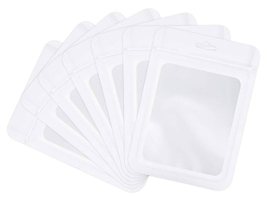 3x4.7” White Resealable Bags