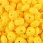 12mm Yellow Lentil Bead