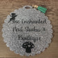 Silver Glitter Brand Name Tag