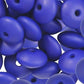 12mm Blue Lentil Bead