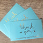 Teal TY Cards