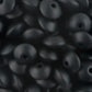 12mm Black Lentil Bead