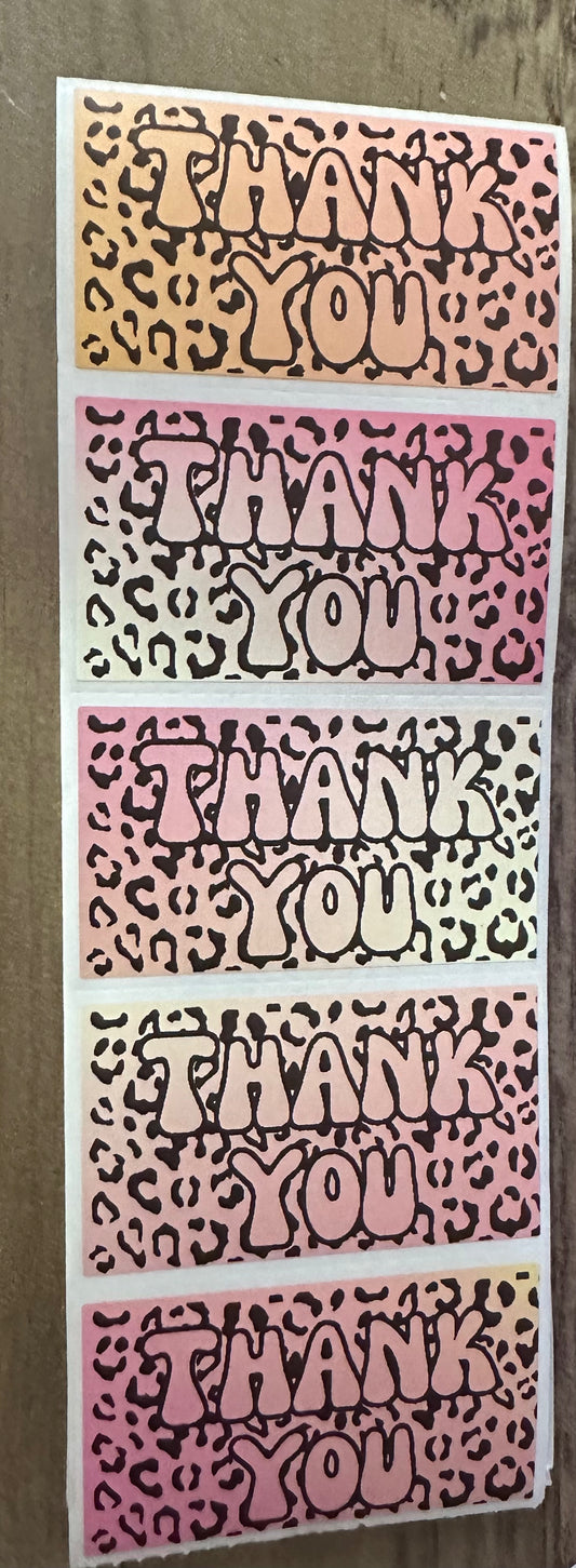 Ombre Leopard Thermal Sticker