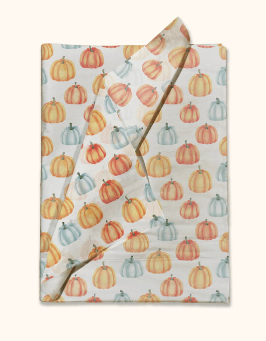 Plaid Pumpkin Tissue Paper