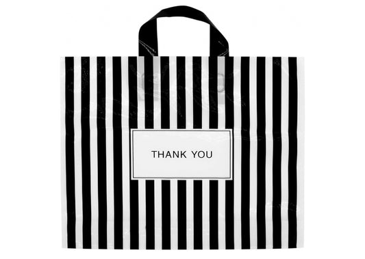 12x15 Striped Merch Bags