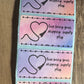Custom Watercolor 2.25x1.25” Thermal Stickers