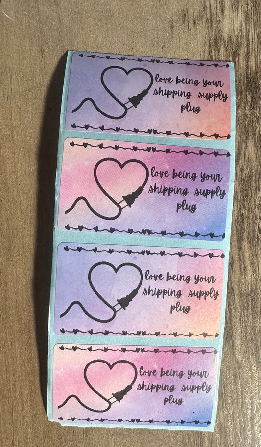 Custom Watercolor 2.25x1.25” Thermal Stickers