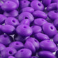 12mm Purple Lentil Bead