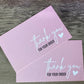 Pink TY Cards