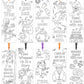 DIY Coloring Bookmarks